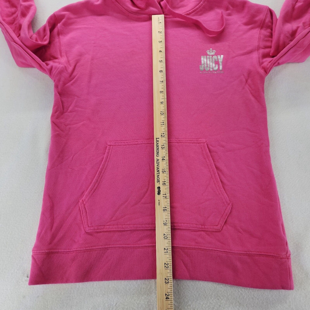 Juicy Couture Challengers Womens Small Preppy Pink Pullover Sweatshirt Hoodie - Picture 6 of 11